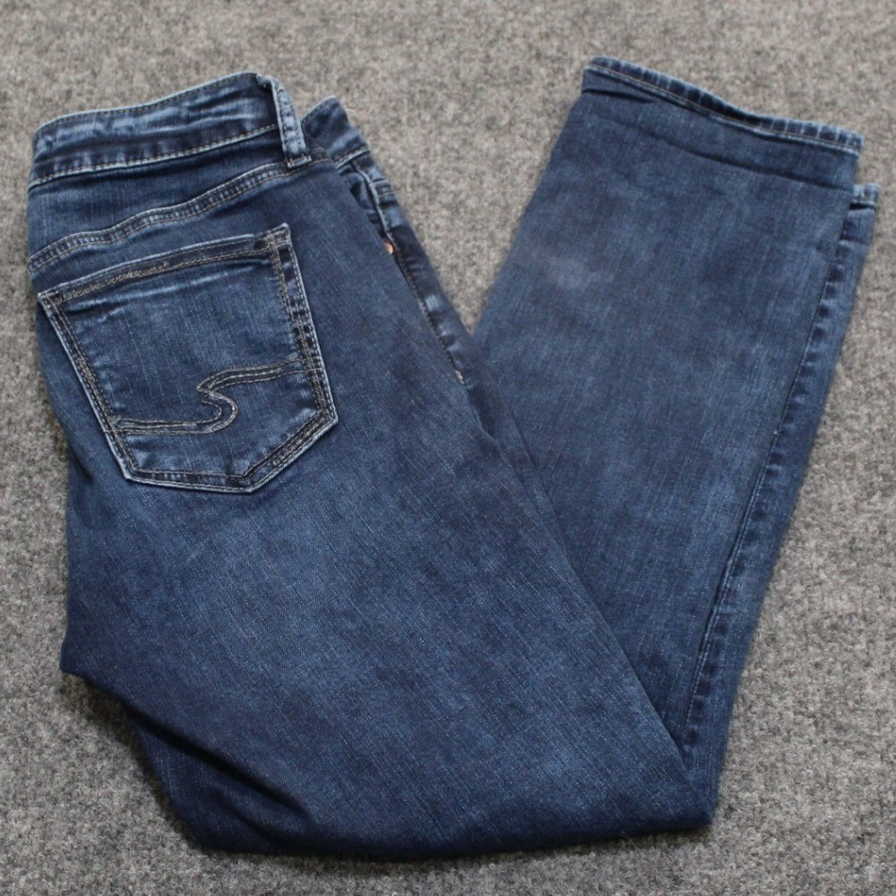 Silver Jeans Suki Capri‎ Jeans Dark Wash W29 L23.5